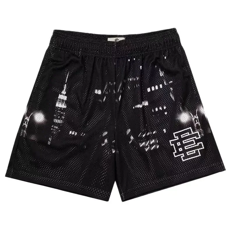 Eric Emanuel EE Basic Short NEW YORK CITY SKYLINE 2024 men's fitness exercise shorts breathable mesh casualjogging 4