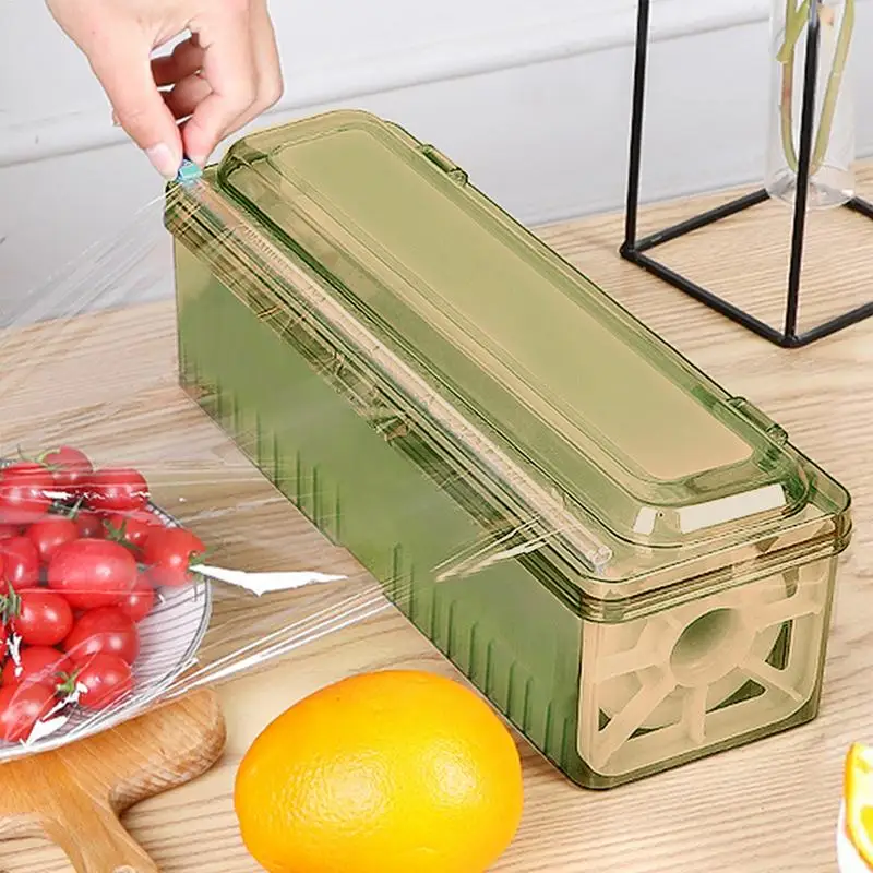 Household Cling Film Cutter Wrap Dispenser For Aluminum Foil Film Paper Smoothly Cutting Fixing