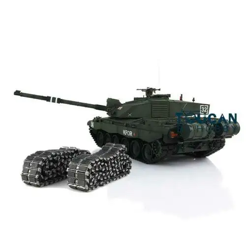 Toys Heng Long 1/16 Dark Green 7.0 Challenger II RC Tank 3908 Radio Control Vehicle Cars Metal Tracks W/ Rubbers for Boy TH17752 3