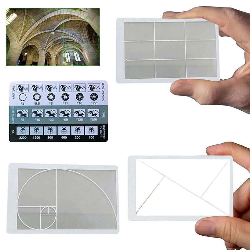 Art Drawing Tools 1/4 PCS Golden Ratio Viewfinder Viewfinder Art Tool Golden Ratio Clear Section Viewer