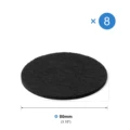 Black 80mm 8pcs