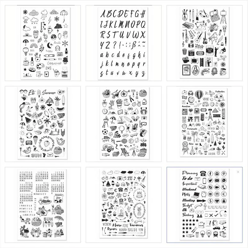 ZFPARTY Transparent Clear Silicone Stamps for DIY Scrapbooking/Card Making/Kids Crafts Fun Decoration Supplies