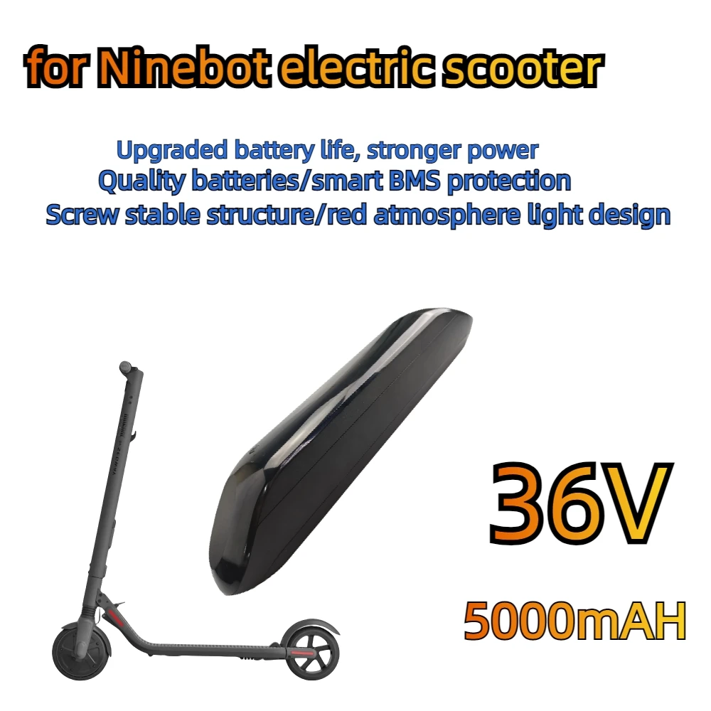 Ninebot Segway Scooter Batteria Esterna 36V 5000Mah Originale Fabbrica Di Fissaggio Gratuito Capacità Reale Per Ninebot Segway Es1 Es2 Es4