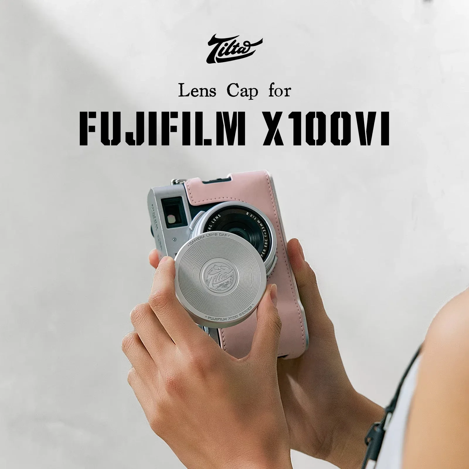 후지필름 X100VI용 TILTA TA-T70-LC 렌즈 캡 - 블랙/실버