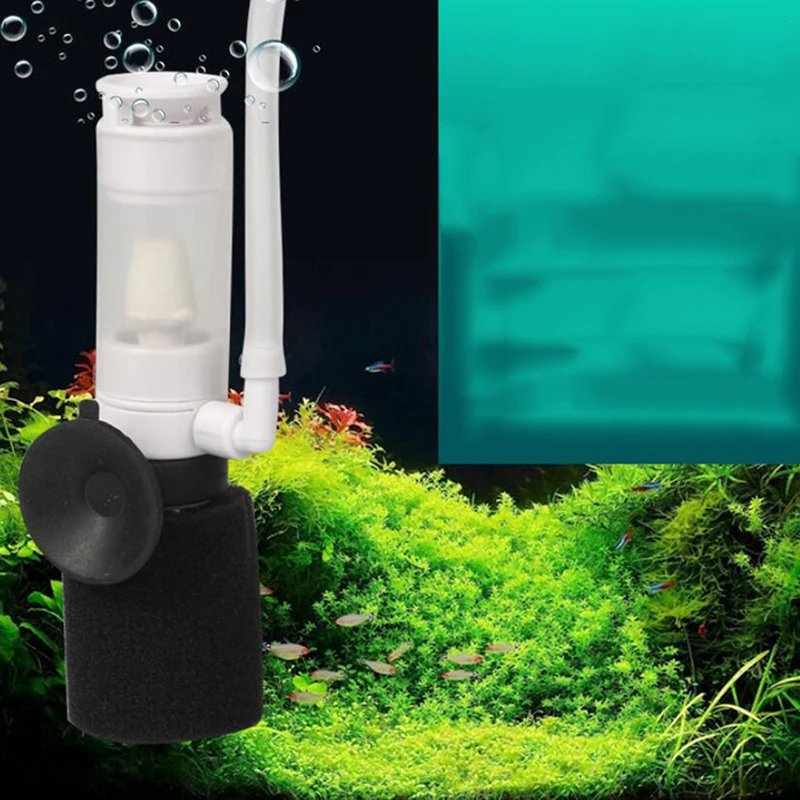 External Aquarium Filter Mini Filter Oxygen Pump Accessories Small Pneumatic Filter Aquarium Mute Submersible images - 6