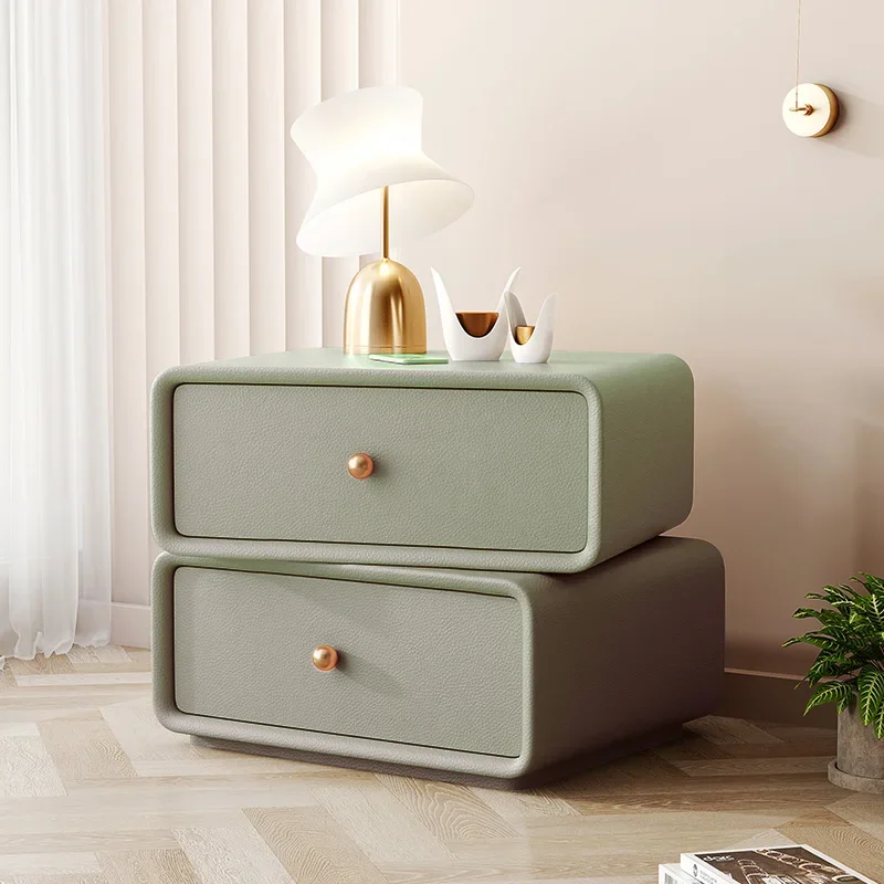 

Simple Kawaii Nightstands Drawers Italian Luxury Storage Minimalist Nightstands Makeup Aesthetic Table De Chevet Home Furniture