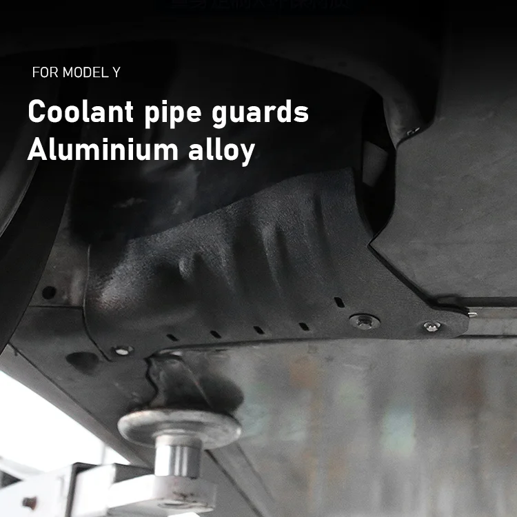 Carbon Steel Plate Car Chassis Coolant Pipe Shield Lower Guard Plate Chassis Armor Protection For Model Y -