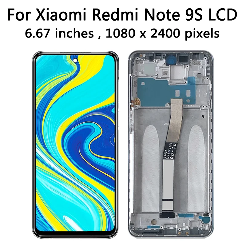 M2003J6A1G M2003J6B2G displej obrazovka náhrada pro Xiaomi redmi nota 9S /note 9 pro displej dotek obrazovka digitizér spojování