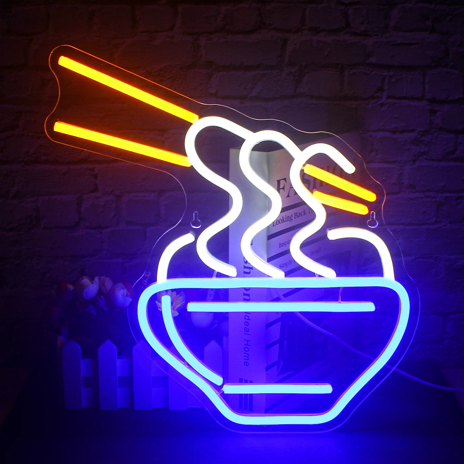 

Noodles Neon Sign LED Wall Decor Acrylic USB Light Home Party Food Ramen Store Hanging Wall Decoration Art Lamp Logo Room Decor