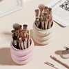 360° Rotating Makeup Brushes Holder With Lid Lipstick Organizer Cosmetic Storage Make Up Tools Box Jewelry Pencil Case Container 6