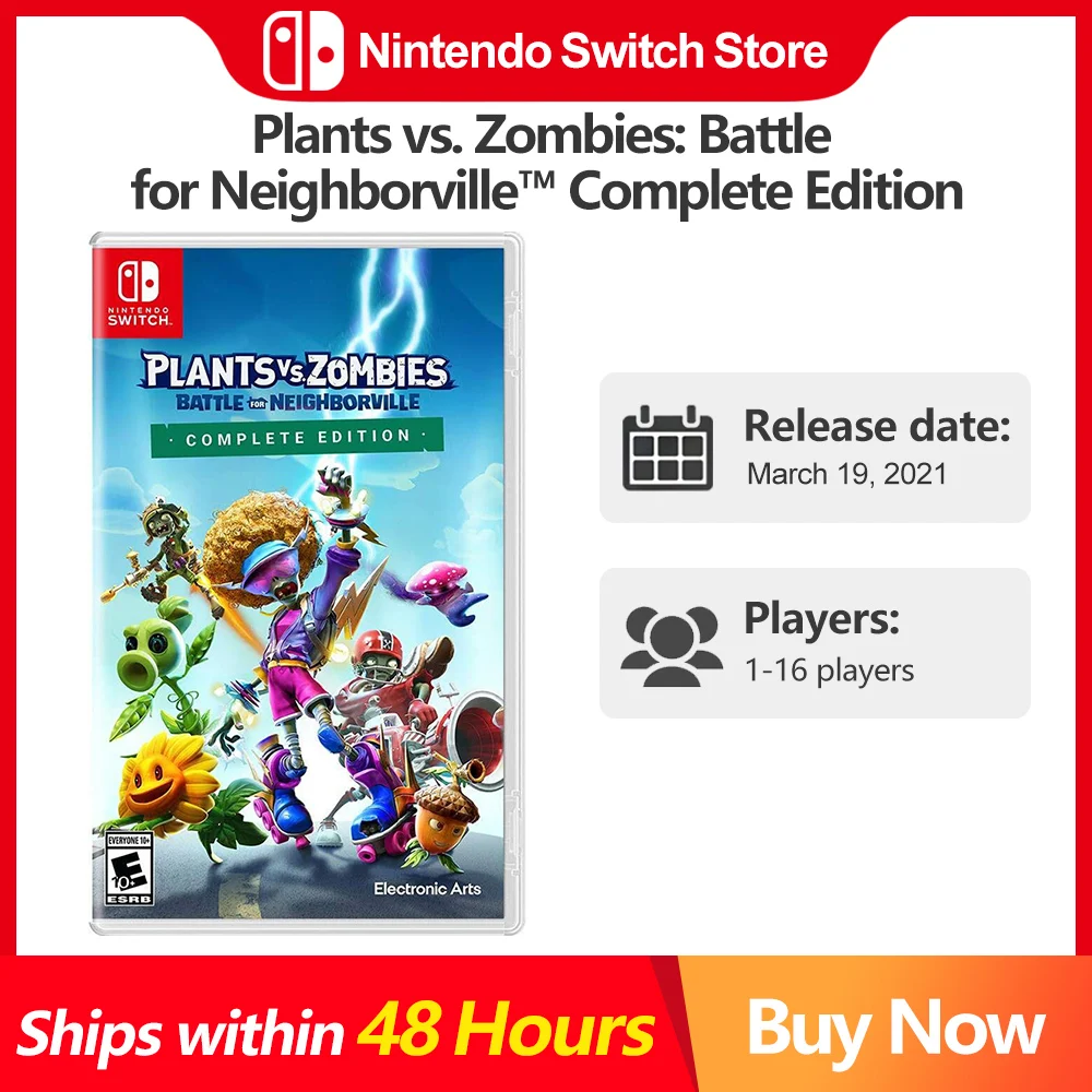 Nintendo Switch Games Plants Vs Zombies Battle For Neighborville