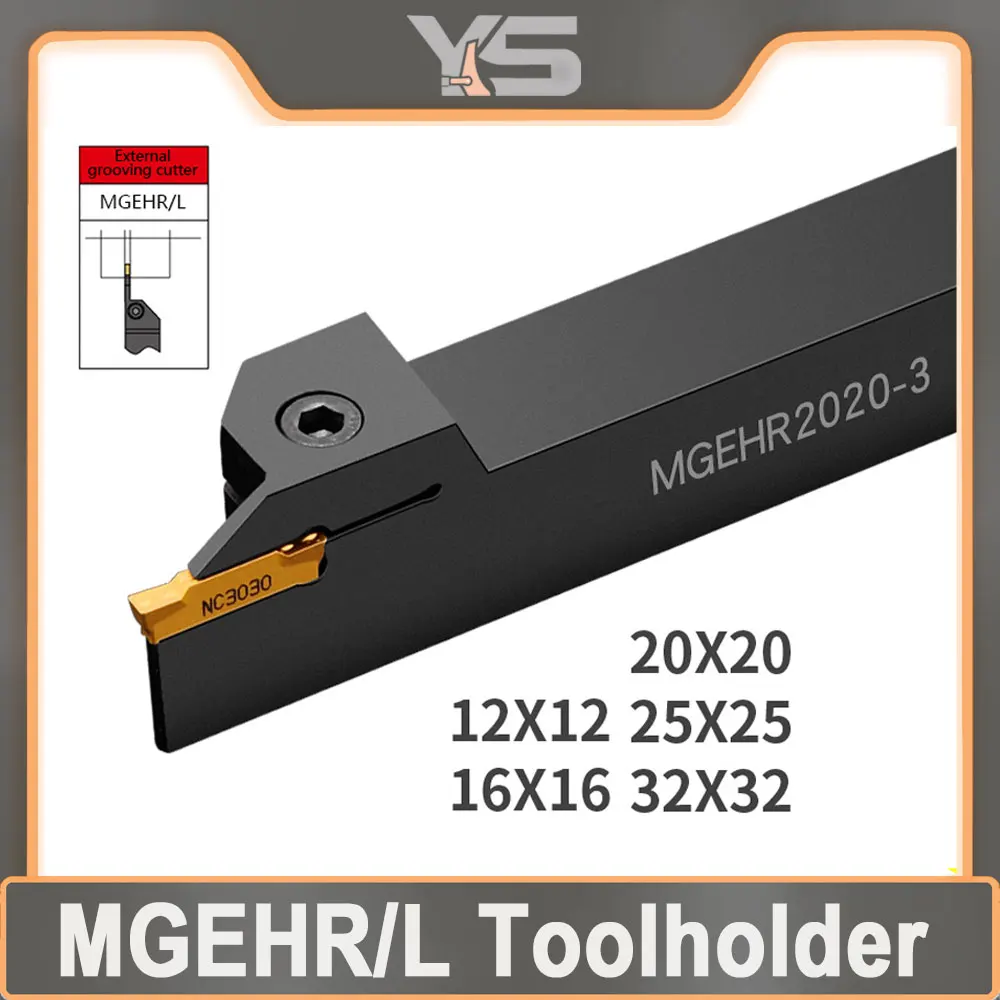 Full Series Grooving Tool Holder MGEHR1212 MGEHR1616 MGEHR2020 MGEHR2525 Carbide Grooving Insert MGMN150 MGMN200 MGMN300 MGMN400