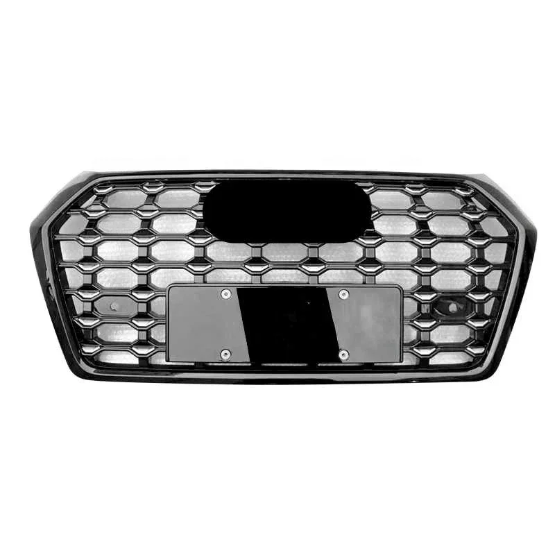 

Front Bumper Grille Front Bumper Grill Center Grille Gloss Black for Audi Q5 2018-2020 (Refit for SQ5 Style) car accessories