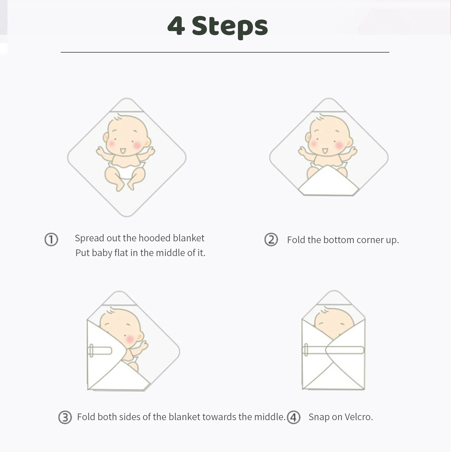 New Style Baby Hooded Blanket Warm Swaddling Wrap Winter Newborn Quilt Babe Toddler Nap Blanket Infant Bedding Baby Shower Gift 3