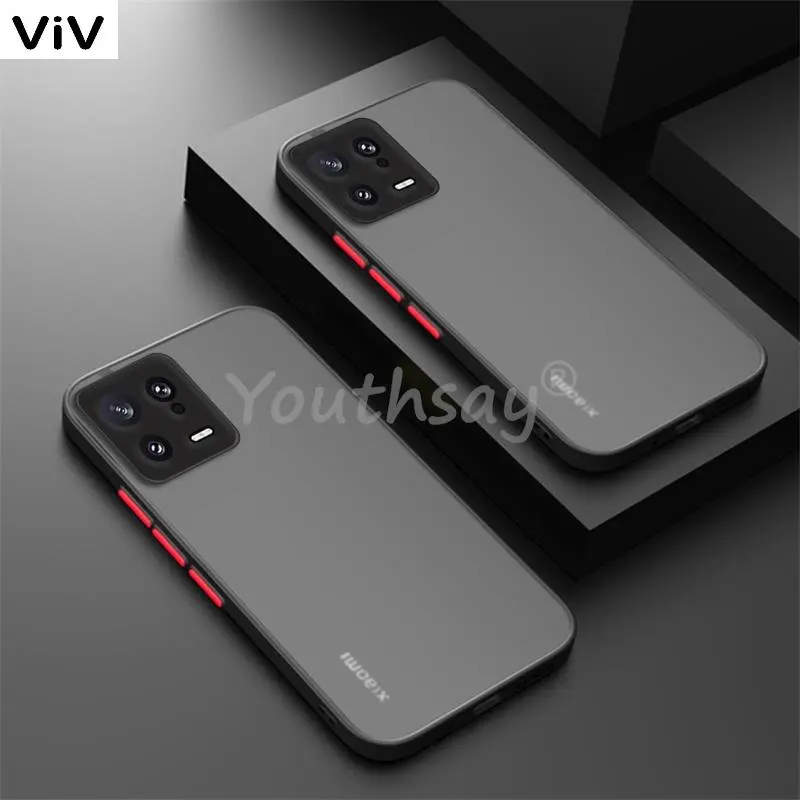 

Чехол для Xiaomi 13 Pro, силиконовый матовый резиновый прозрачный чехол, защитный чехол для телефона Xiaomi 13 Pro 12 Pro 12T 12X 12 Lite, чехол