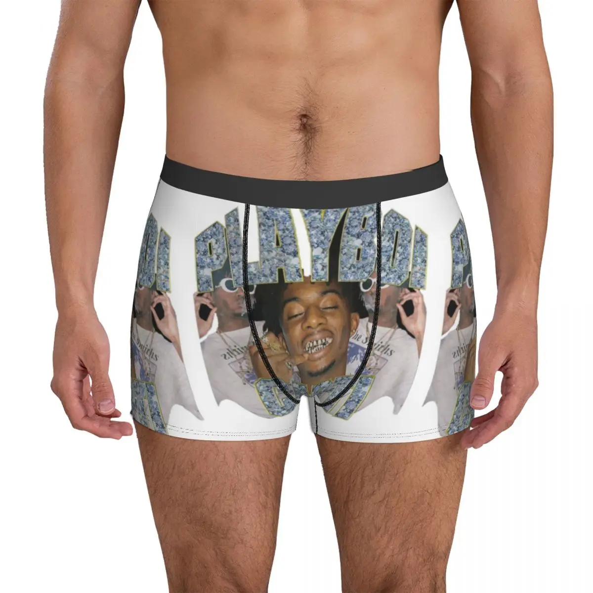 Untitled Underwear Playboi Carti Galaxy Man Underpants Custom Cute