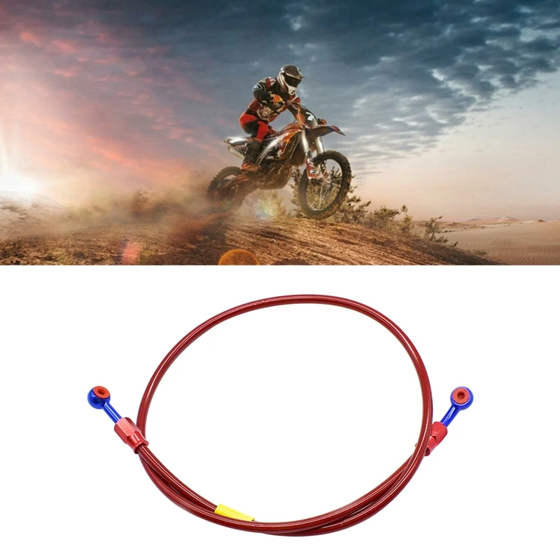 96cm Motorcycle Brake Hose Stainless Steel Oil Tube Long Flexible Brake