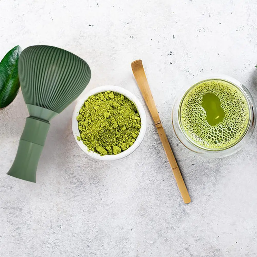 ABS Food Grade Matcha Whisk Set With Holder Reusable Japanese Tea Ceremony Tool Chasen Whisk For Green Tea Powder