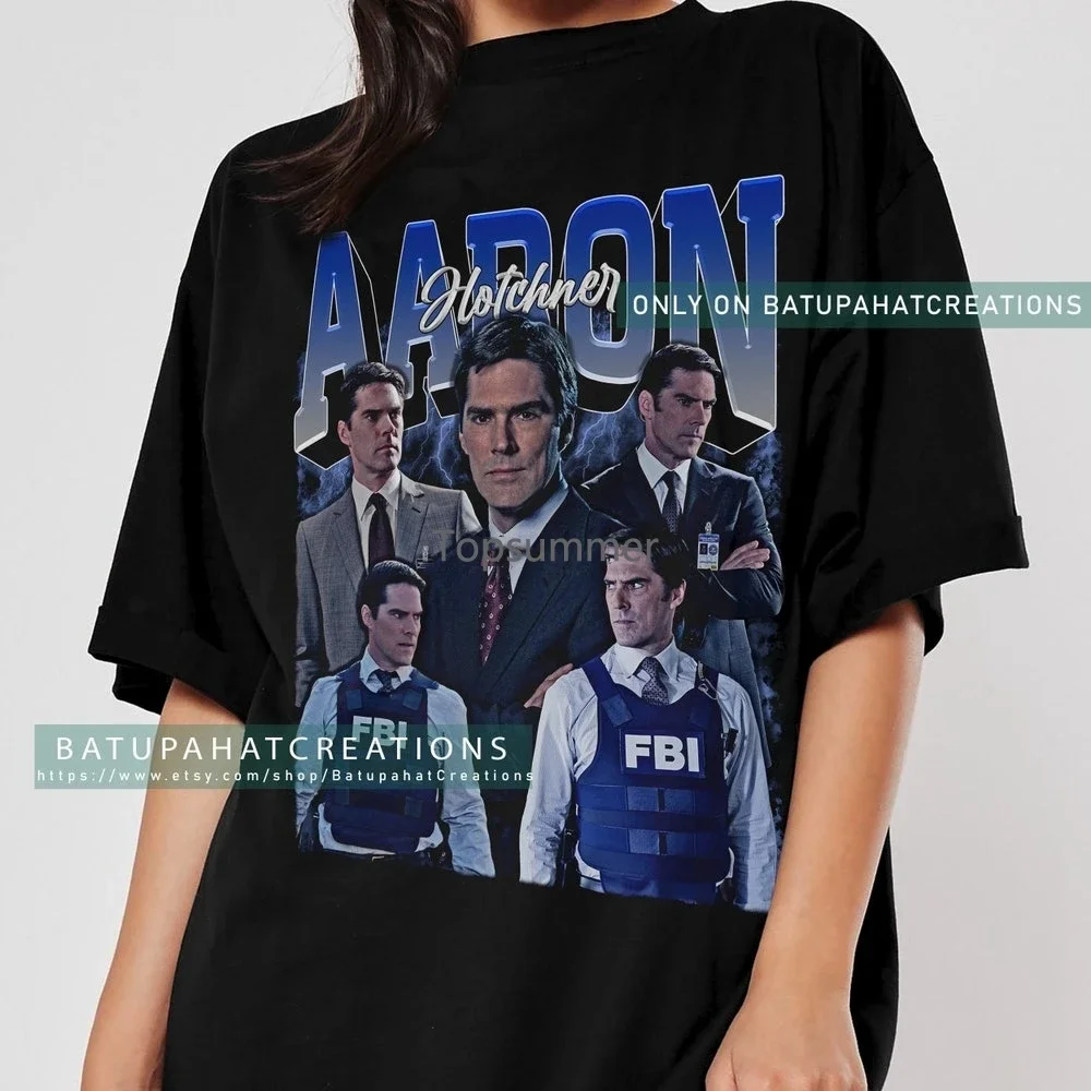 

Aaron Hotchner Shirt Criminal Minds Tv Series Hotchner Criminal Minds Movie Vintage Tshirt Graphic T Shirt Movie 115
