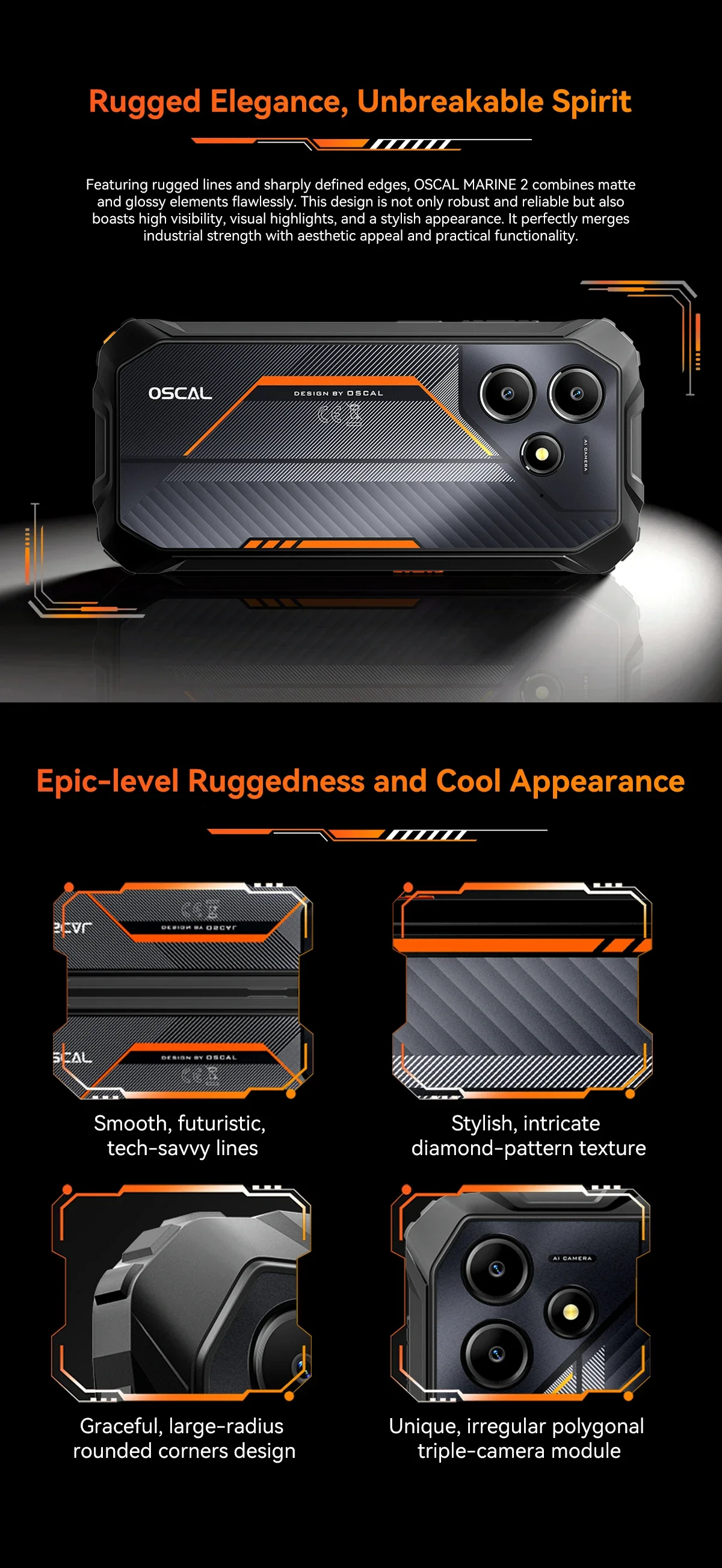 Blackview OSCAL Marine 2 Rugged Smartphone Android 15