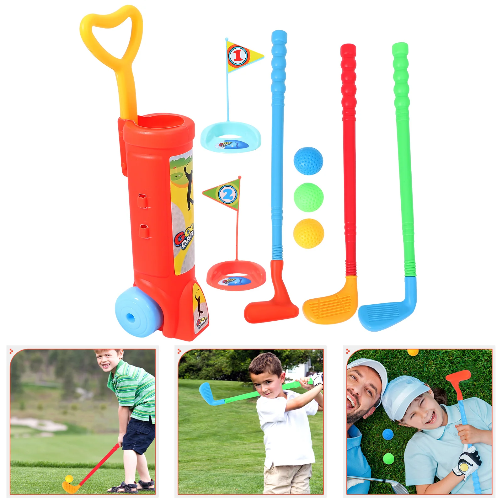 

Toddler Outdoor Toys Playset Golf Club Educational For Sports Cart Kit Plastic Toddlers Baby Child