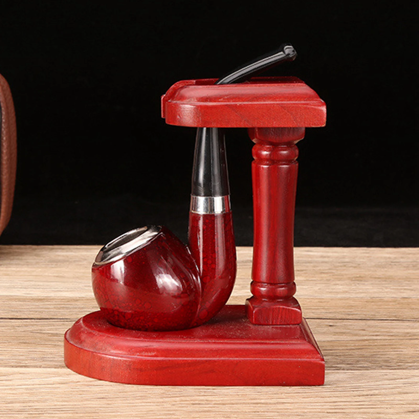 1pc Short Handle Resin Wooden Curved Pipe for Tobacco Smoking tobacco pipe tobacco smoking accessories