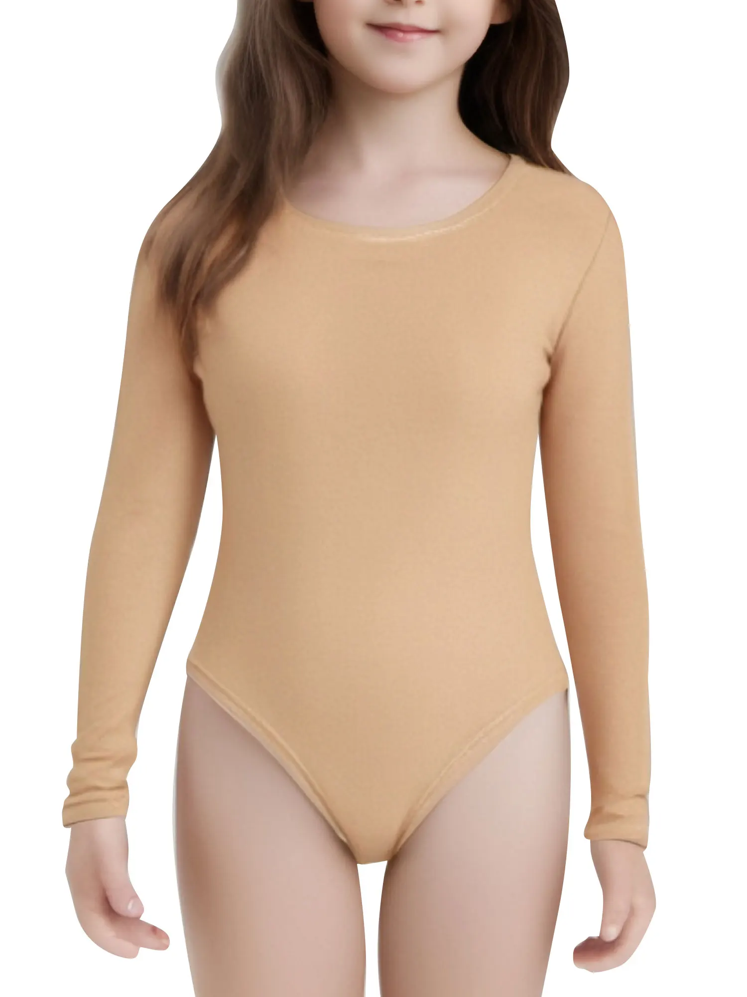 Girls Dance Costumes Girls Ballet Dance Fleece Lined Thermal Underwear Top Gymnastics Leotard Training Costume Dancewear Figure Skating Yoga Bodysuit