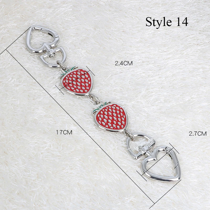 Strawberry Shaped Bag Strap Extender Chain Purse Strap Extender Charm for  Women Bag Replacement Accessory Easy to Use - AliExpress