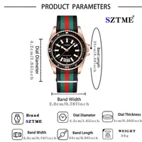 New fashionable men’s nylon strap calendar watch, luxurious and simple business men’s and women’s night light quartz watch