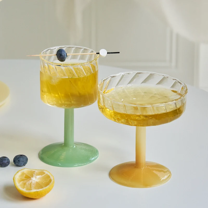 Summer Goblet Champagne Coupes Cocktail Glass Flutes Beer Glass Whiskey Cups Wine Glasses