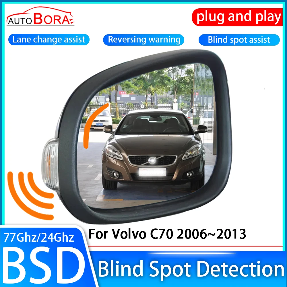 ZhuCamX Car Blind Spot Detection System BSD BSA BSM Sensor Drive Rear Mirror Monitoring for Volvo C70 2006~2013