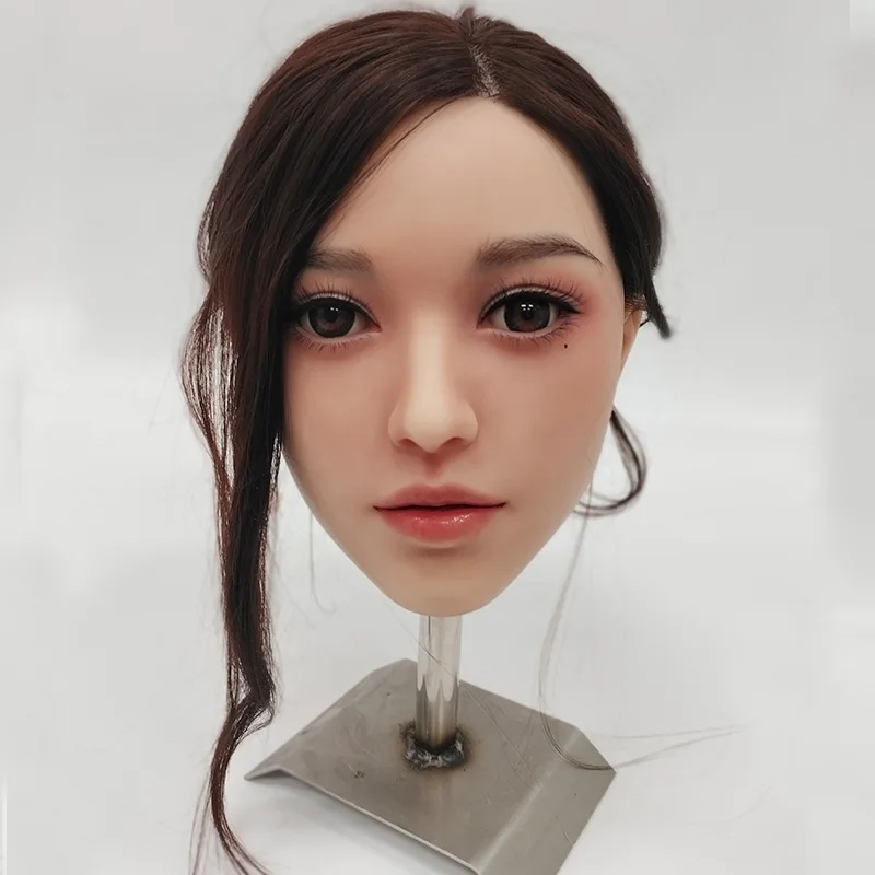 Testa Bambola TPE Con Parrucca E Occhi - Per Manichino O Collezione, 18cm - Foto 6