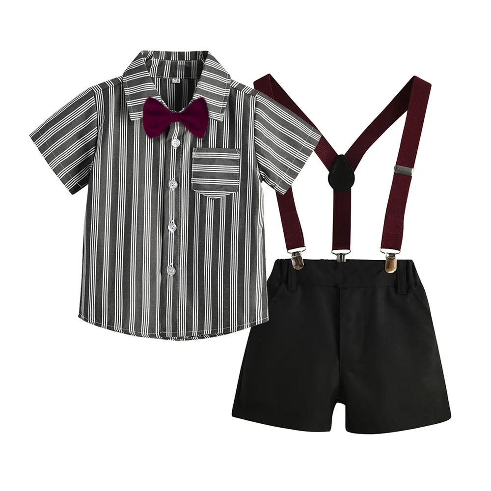 Buy Boys 3-Piece Vest Suits Set Long Sleeve Shirts and Pants Outfits Set  with Tie Online at desertcartINDIA