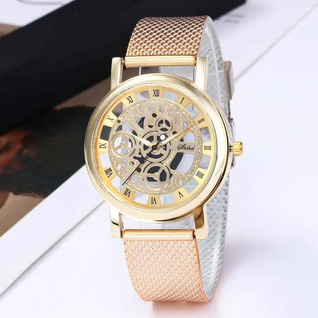 Fashion Watch Women Luxury Stainless Steel Quartz Military Sport Wristwatch Elegant Round Casual 4