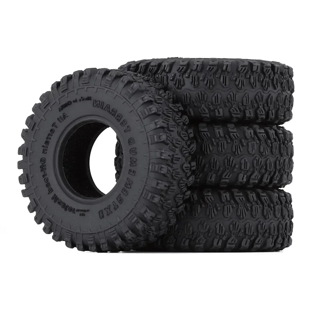 

4PCS 1.0" Soft Rubber All Terrain Wheel Tires 50*20/54*23mm for 1/24 RC Crawler Car Axial SCX24 90081 Upgrade Tyres