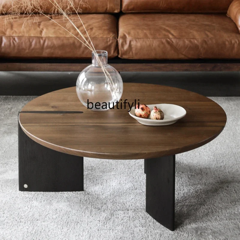 

Nordic Oak Solid Wood round Coffee Table 2