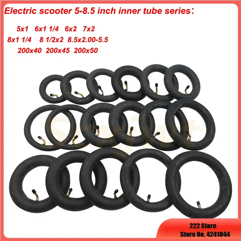 8.5x2 Inner Tube 200x50 Innertube with Bent Valve 45 90 Degree for Baby ...