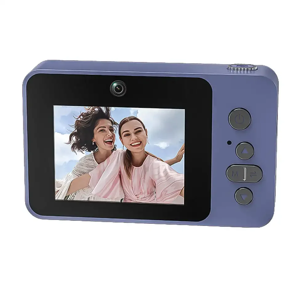 Selfie Dijital Kamera 4K Vlog 8X Zoom Seyahat Kamerası 1080 HD Kamera Öğrenciler İçin Kampüs Başlangıç Seviyesi Fotoğrafçılık Mini Retro CCD