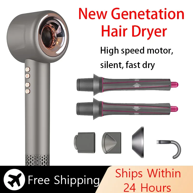 

Professional Leafless Hair Dryer 110V/240V Negative Ionic Hair Dryer Hot/ Cold Blow Dryer Hairdryer Home Appliance