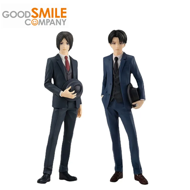 

Good Smile Original Pop Attack on Titan Anime Figure Eren Jaeger Levi Ackerman Action Figure Toys For Boys Girls Kids Gift