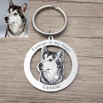 Custom Engraved Photo Keychain 1