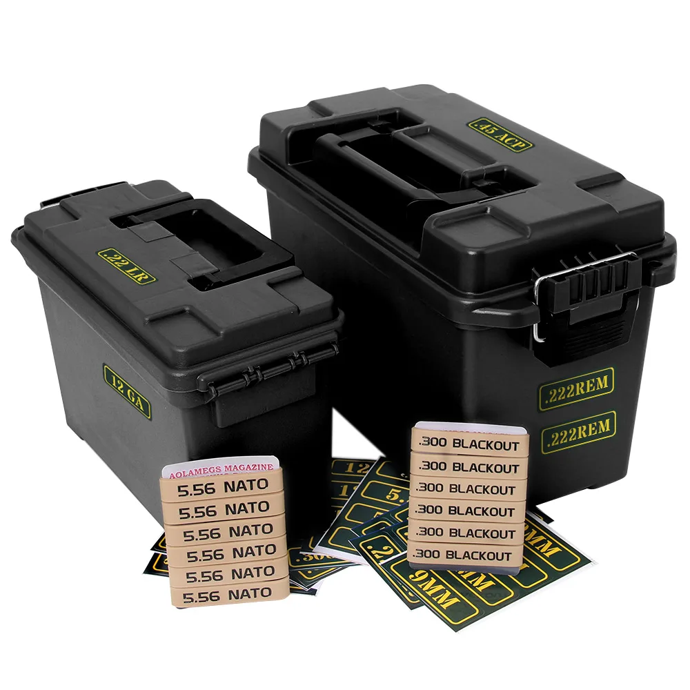 Plastic Ammo Box Military Style Storage Ammo Can High Strength