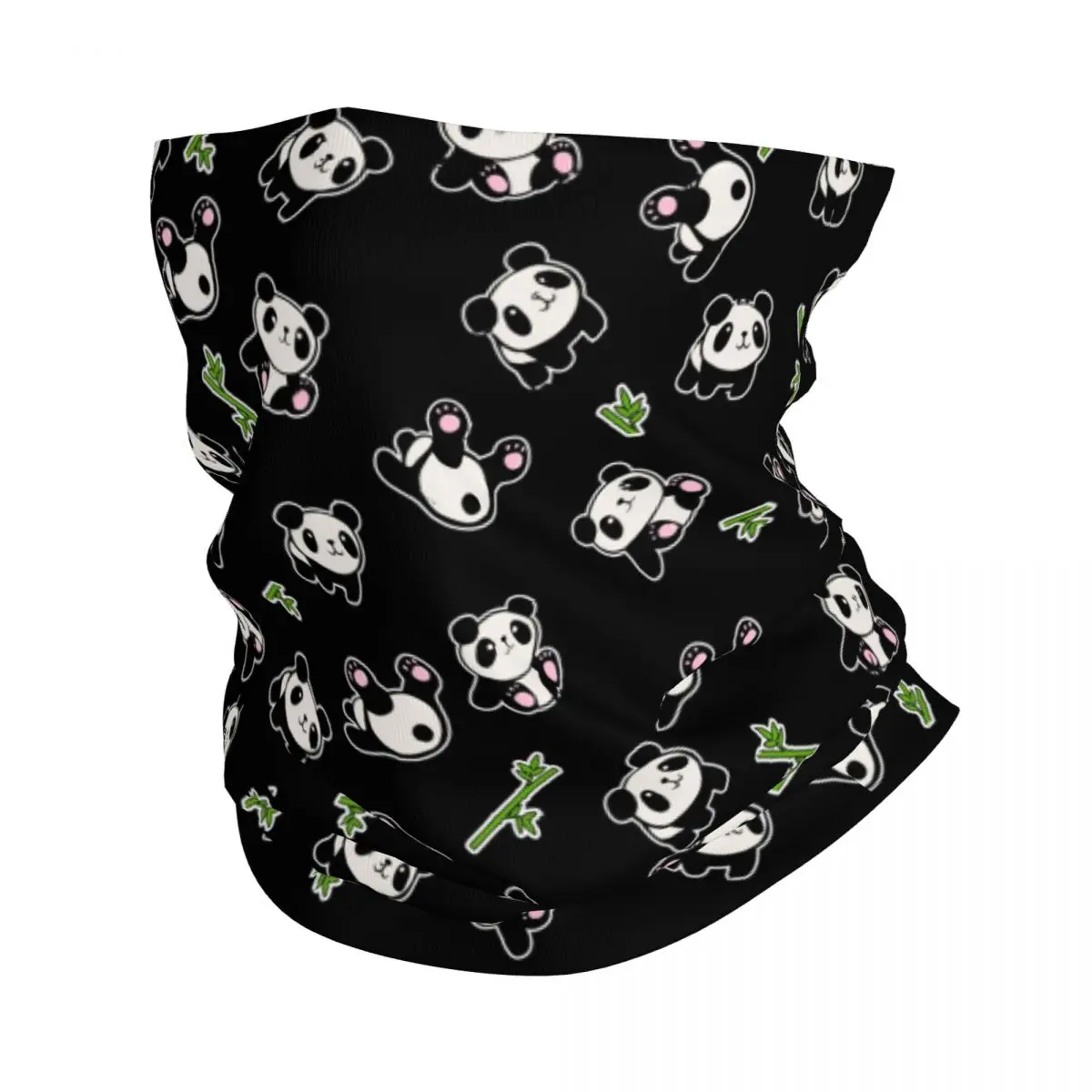 

Бандана-шарф с принтом панды, Балаклава с мультяшными животными, теплый дышащий головной убор для уличного спорта, унисекс, для взрослых