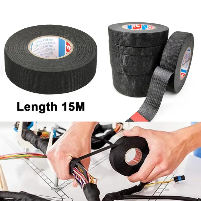 15MHeatresistantFlameRetardantTapeAdhesiveClothElectricalTape