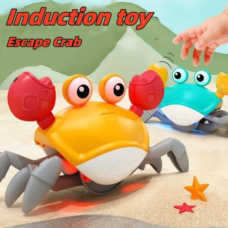 Induction Crawling Escape Crab Automatic Obstacle Avoidance Crab Electric Luminous Music Toys Rechargeable Musical Children Toys 2