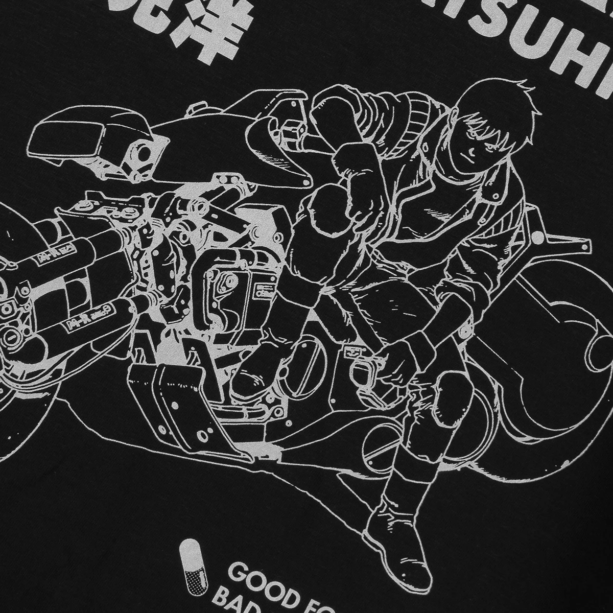 Фото Женская хлопковая футболка с длинным рукавом Футболка Акира Otomo Katsuhiro воспоминания мегаполис японское аниме №4