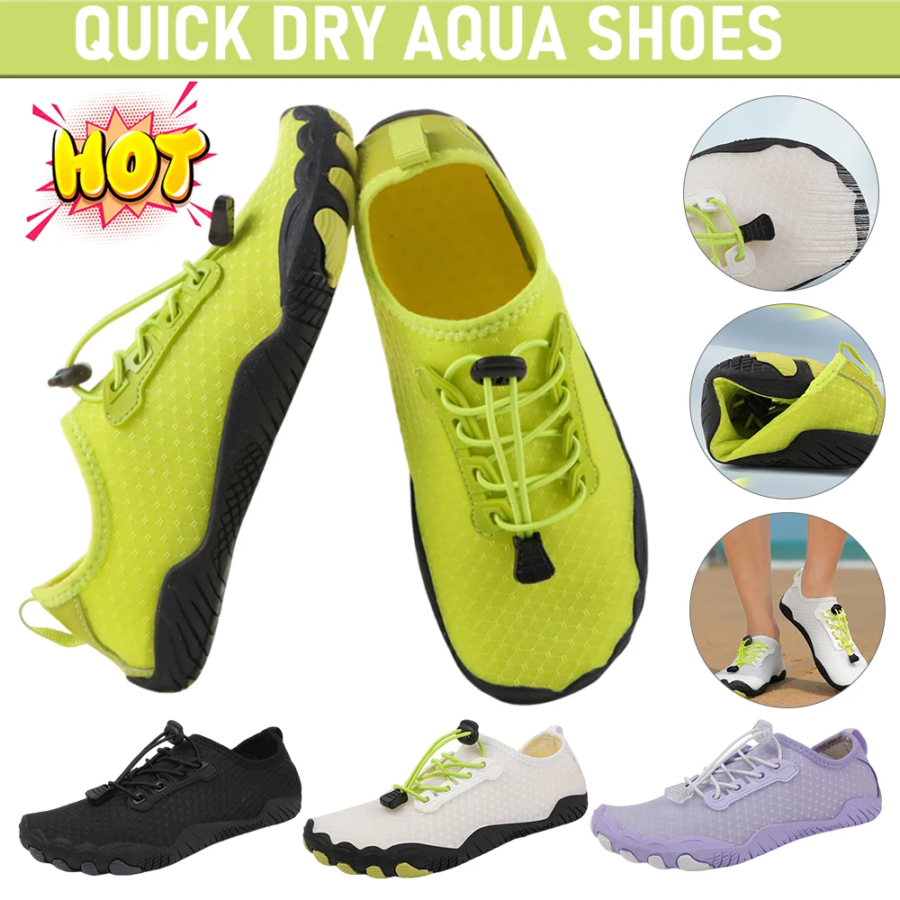 Outdoor Quick Dry Aqua Shoes Swim Beach Water Shoes Non-slip Wading Sneaker Quick Dry Running Beach Barefoot Slippers