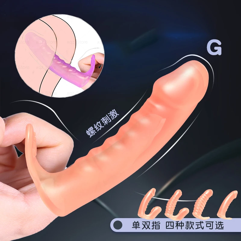 Sex Toys Eroic Dildo Finger Sleeves Penis Clitoris Massager G Spot Vagina Stimulation For Women Couples Orgasm Masturbator