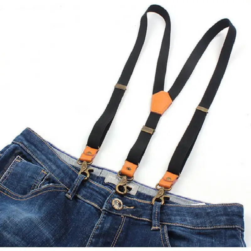Work Suspenders Vintage Men's 3 Hooks Suspenders For Pants Casual Mens Trouser Fashion Adjustable Women's Braces