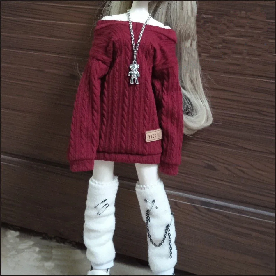 New 30/45/60cm Doll's Clothes for 1/3 1/4 1/6 Bjd Doll Loose Fitting Sweater Diy Girl Toys Dress Up Doll Accessories, No Doll 6